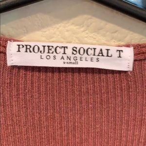 Project Social T Tops - Project social T silty keyhole cold shoulder tee Project Social T Tops - Project social T silty keyhole cold shoulder tee